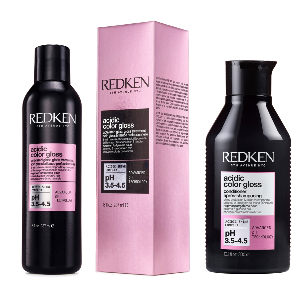 Redken Acidic Color Gloss Activated Glass Gloss Treatment 237ml and Co