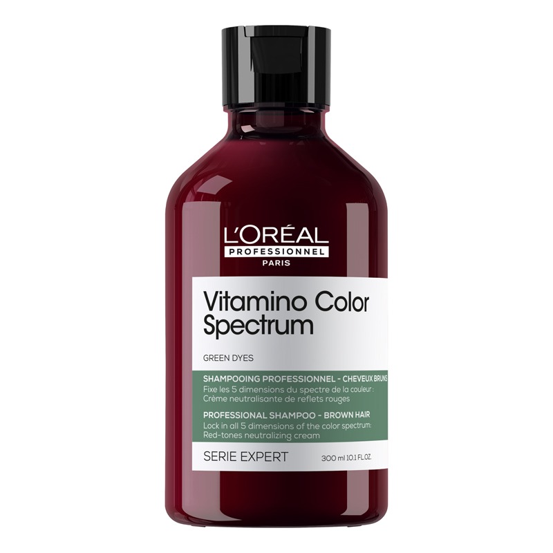 L'Oreal Professionnel Vitamino Color Spectrum Green Tinted Shampoo For Dark Brown Coloured Hair 300ml