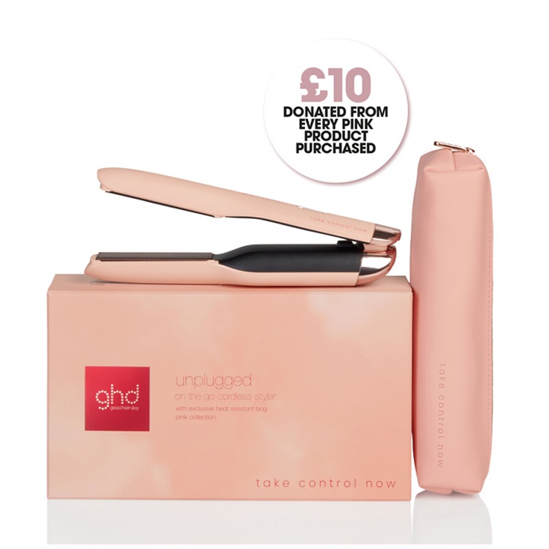 ghd unplugged® Limited Edition Cordless Hair Straightener - Pink Peac
