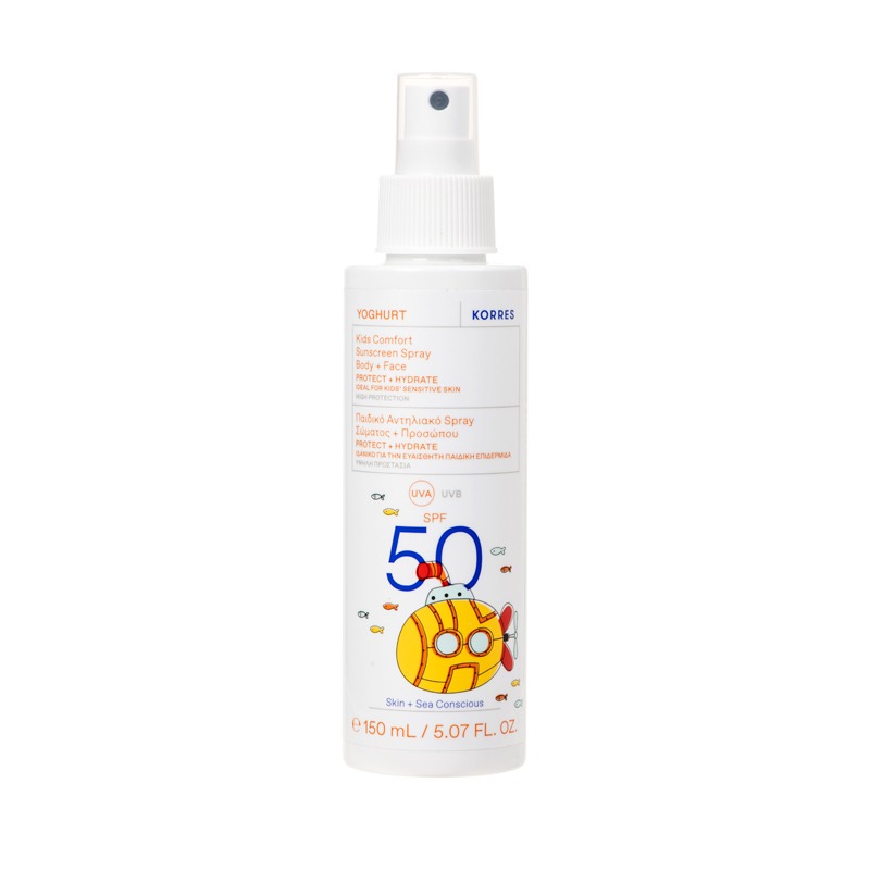 Korres White Yoghurt Kids Sunscreen Spray Spf 50 150Ml