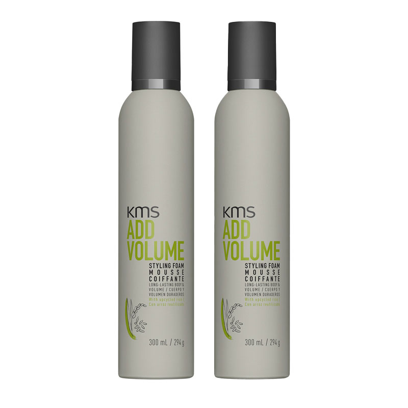 Kms Green Add Volume Styling Foam 300Ml Double