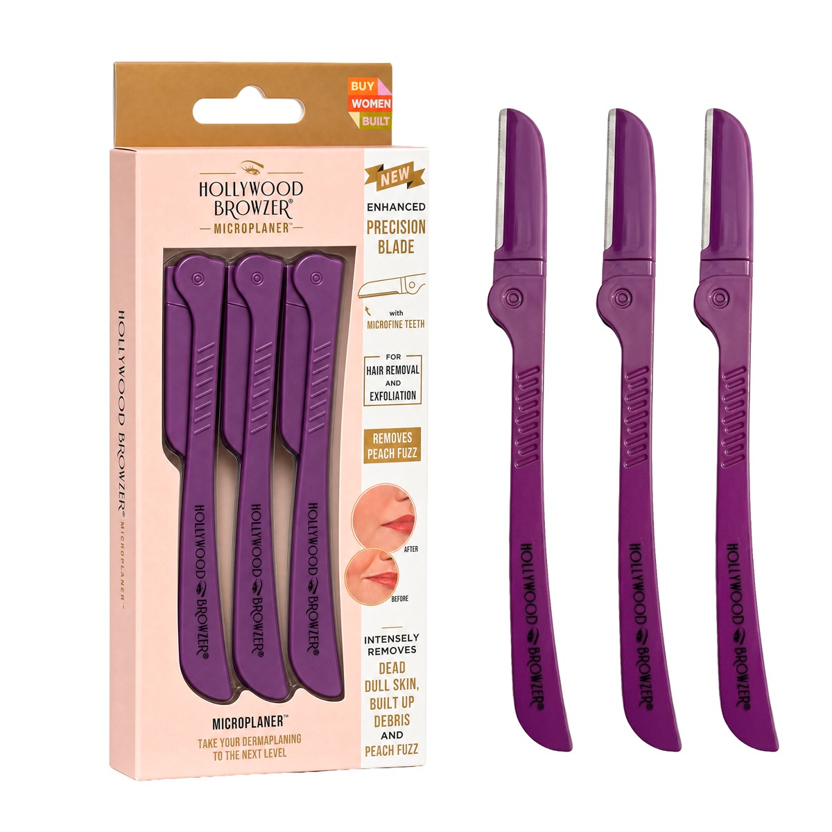 Hollywood Browzer Purple Microplaner - Trio - Electric