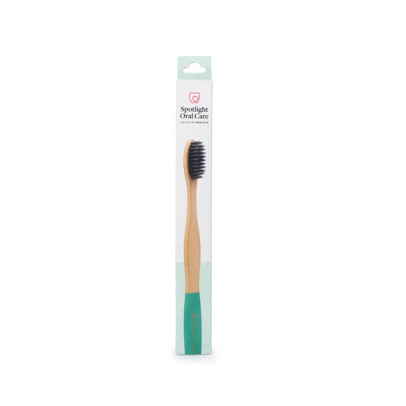 Spotlight Oral Care Bamboo Toothbrush-Teal