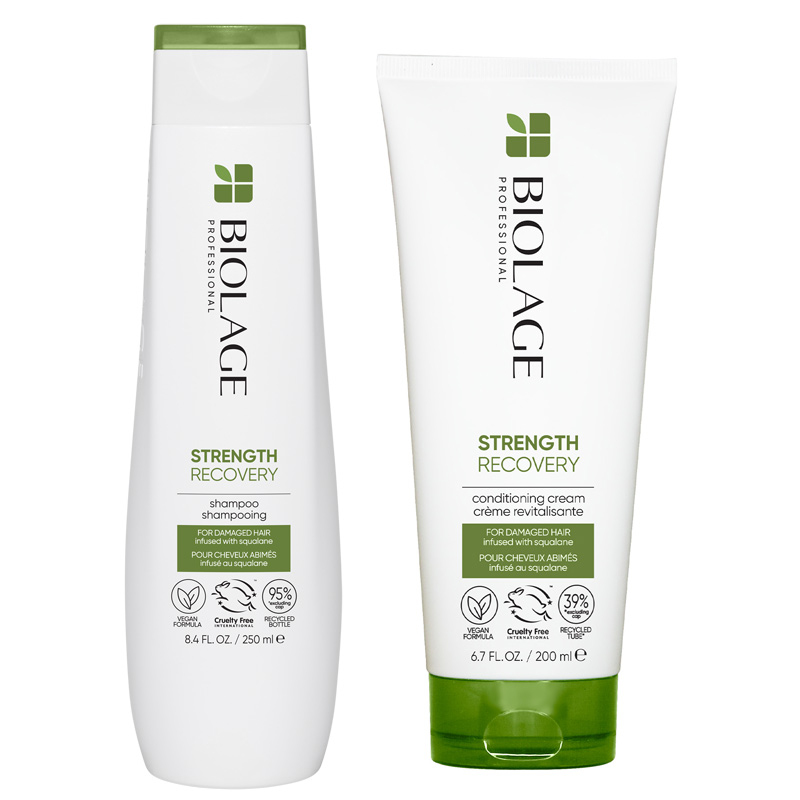 Biolage STRENGTH RECOVERY Vegan Cleansing Shampoo for Damaged Hair 250