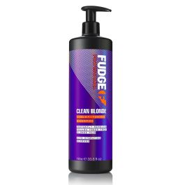 Fudge Clean Blonde Purple Violet Toning Shampoo 1000ml Worth £56