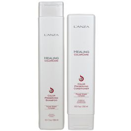 L'ANZA Healing Colour Preserving Shampoo 300ml & Colour Preserving Conditioner 250ml Duo