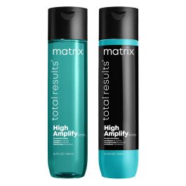 Matrix Total Results High Amplify Shampoo 300ml & Conditioner 300ml Duo for Fine Flat Hair