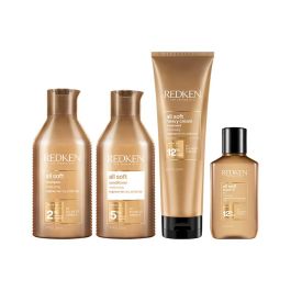 Redken All Soft Shampoo 300ml, Conditioner 300ml, Heavy Cream 250ml & Argan-6 Oil 111ml Pack