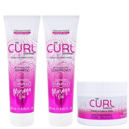 The Curl Company Sulphate Shampoo, Conditioner 250ml and Deep Conditioning Curl Masque 300ml Pack