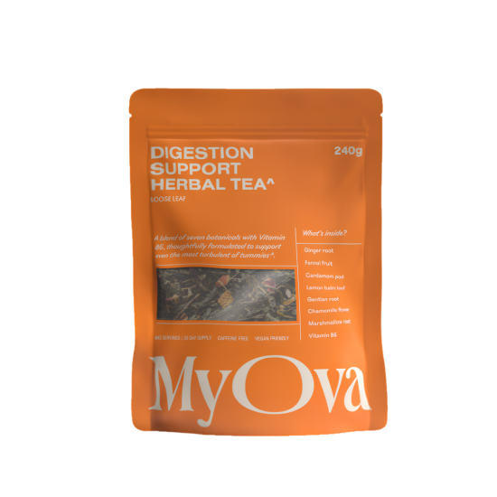 MyOva Digestive Support Botanical Tea | Loose Leaf Herbal Tea | 75G (Approx. 30 Servings)