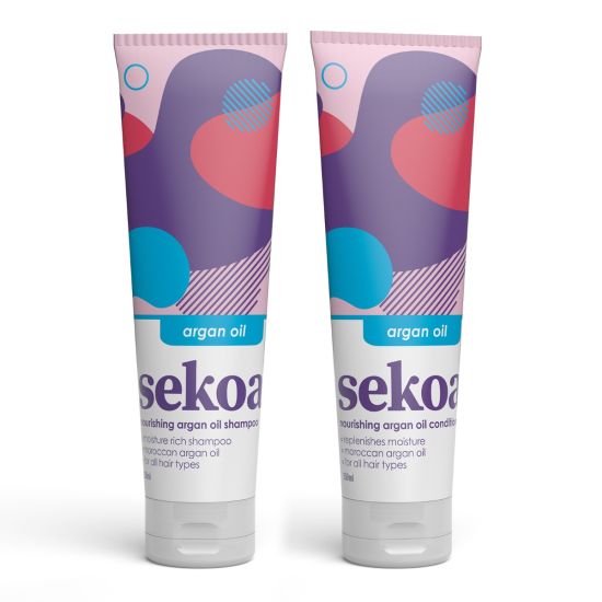 Sekoa Argan Oil Shampoo 250ml and Conditioner 250ml Duo