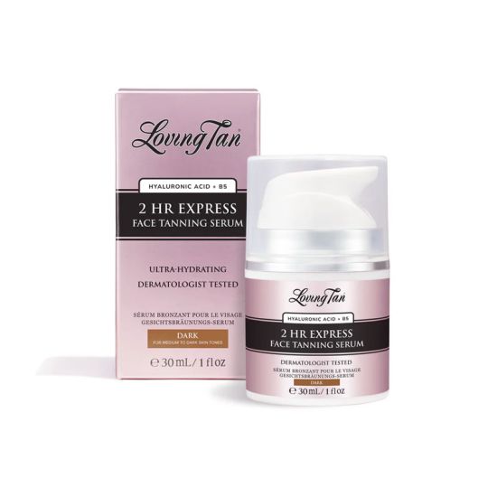 Loving Tan 2 HR Express Face Tanning Serum Dark 30ml