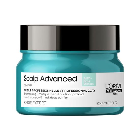 L'Oréal Professionnel Serie Expert Scalp Advanced Anti-Oiliness 2-in-1 Deep Purifier Clay for Oily Scalps 250ml