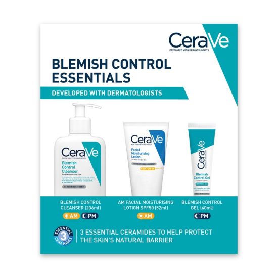 CeraVe Blemish Control Essentials Set with Salicylic Acid for Blemish-Prone Skin