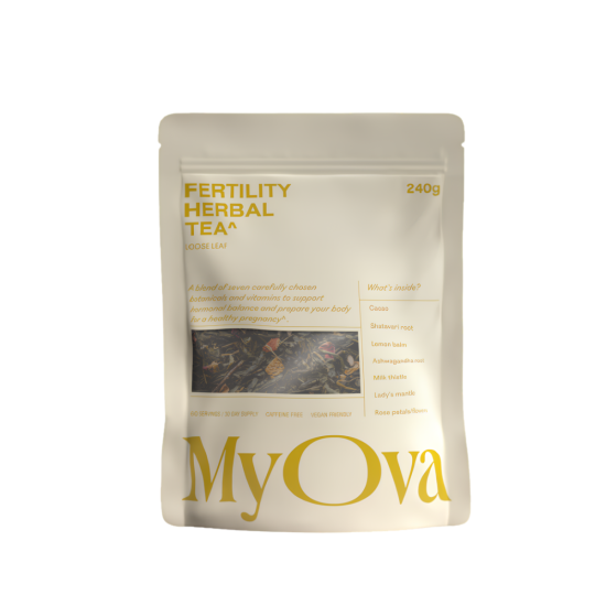 MyOva Fertility Support Herbal Tea | Premium Loose Leaf Preconception Tea | 75G (Approx. 30 Servings)