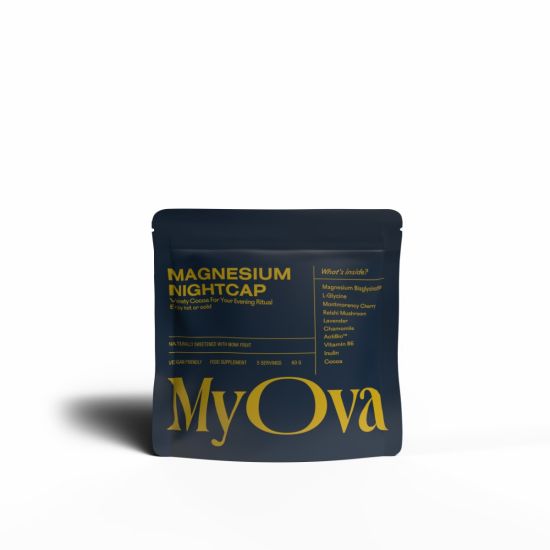 MyOva Magnesium Nightcap Hot Chocolate | Sleep & Relaxation Blend | 360G (30 Servings)