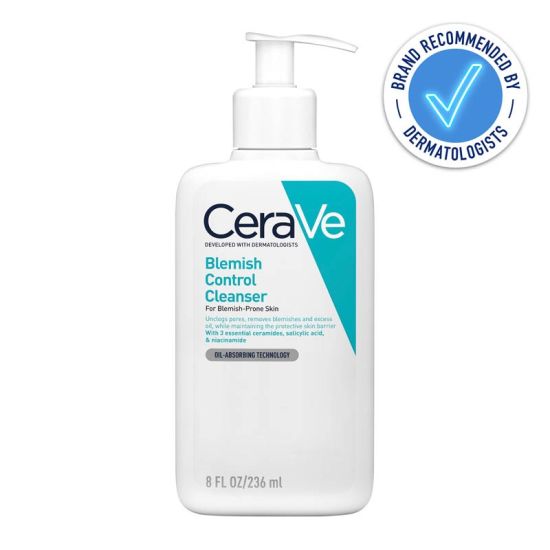 CeraVe Blemish Control Cleanser with Salicylic Acid & Niacinamide for Blemish-Prone Skin 236ml