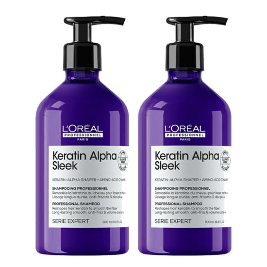 L'Oréal Professionnel Keratin Alpha Sleek Shampoo Anti-frizz & Smoothing, sulphate free 500ml