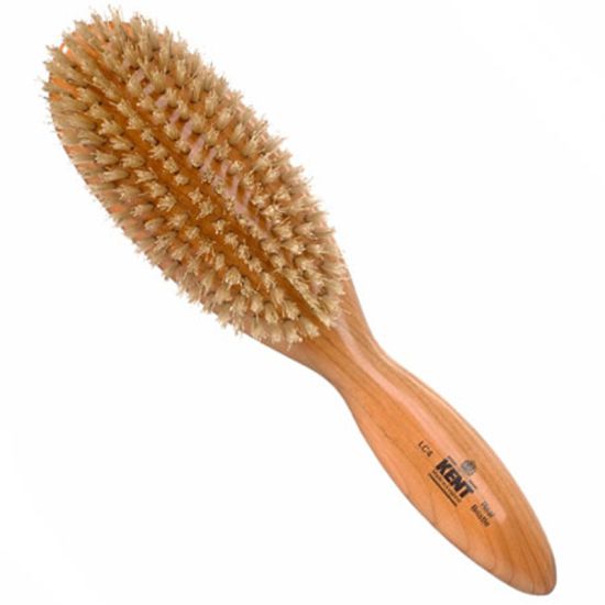 Kent Finest Oval Cherrywood Bristle Brush - LC4