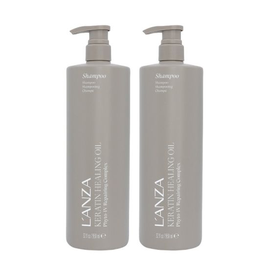 L'Anza Keratin Healing Oil Shampoo 950ml Double