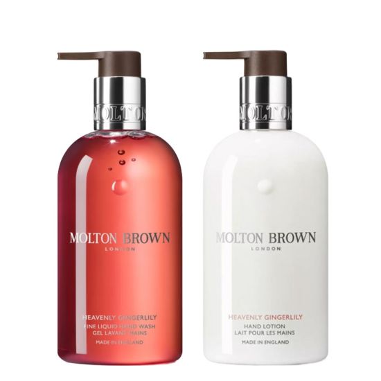 Molton Brown Heavenly Gingerlily Fine Liquid Hand Wash 300ml & Hand Lotion 300ml Duo