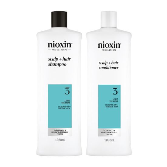 Nioxin System 3 Shampoo 1000ml & Conditioner 1000ml Duo