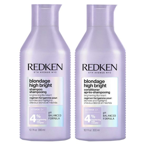 Redken Blondage High Bright Shampoo 300ml and Conditioner 300ml Duo