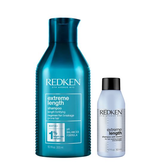 Redken Extreme Length Shampoo 300ml and MINI Extreme Length Shampoo 50ml Duo