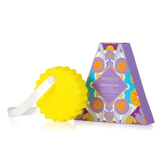 Spongelle Riviera Collection Body Wash Infused Buffers, Blood Orange