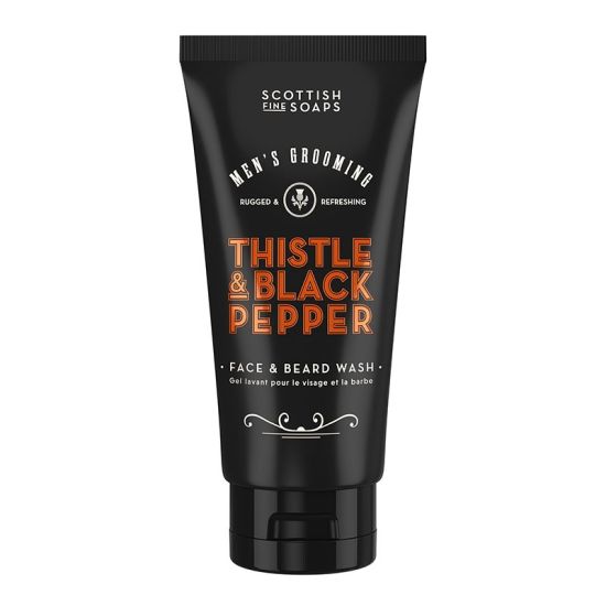 Scottish Fine Soaps Thistle & Black Pepper Face & Beard Wash 150ml 
