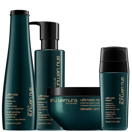 Shu Uemura Art of Hair Ultimate Reset Shampoo 300ml, Conditioner 250ml, Masque 150ml & Serum 30ml Pack