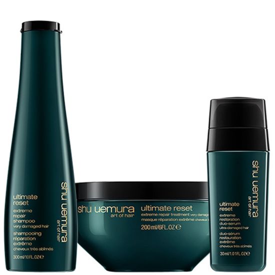 Shu Uemura Art of Hair Ultimate Reset Shampoo 300ml, Masque 200ml & Serum 30ml Pack