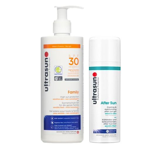 Ultrasun Family SPF30 400ml & Aftersun 150ml Duo 