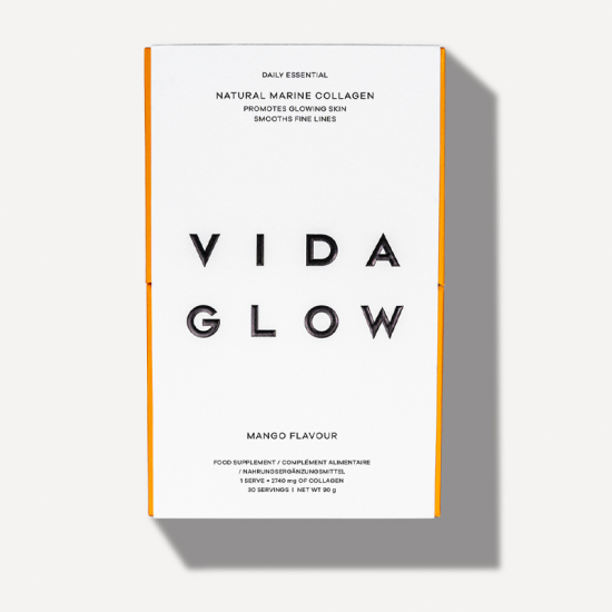 Vida Glow Natural Marine Collagen Sachets Mango 30 x 3g Sachets