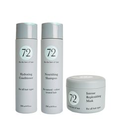 72 Hair Nourishing Shampoo, Hydrating Conditioner & Mask Pack