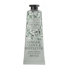 Scottish Fine Soaps Ginger, Clove & Mistletoe Hand Cream 30ml