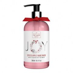 Scottish Fine Soaps Joy Spiced Apple Hand Wash Pump with Bow 300ml