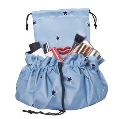Donna May London Lay Flat Washable Makeup Bag Blue Star