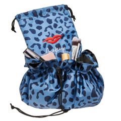 Donna May London Blue Animal Print Makeup Bag 