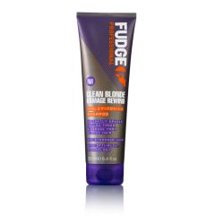 Fudge Clean Blonde Damage Rewind Purple Violet Toning & Repair Shampoo 250ml 