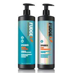 Fudge DUO Xpander Hair-Thickening Volumising Shampoo 1000ml and Densifying Conditioner  1000ml