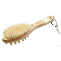 Hydréa London Combination Massage Brush with Nodules and Natural Bristles (WBH2)