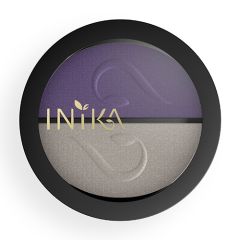 Inika Pressed Mineral Eye Shadow Duo - Purple Platinum 3.9g