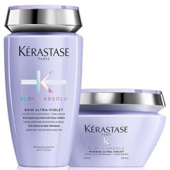 Kérastase Blond Absolu Bain Ultra-Violet 250ml & Masque Ultra-Violet 200ml Duo