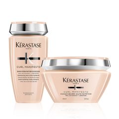 Kérastase Curl Manifesto Bain Hydratation Douceur Shampoo 250ml & Nourishing Butter Hair Masque 200ml Duo