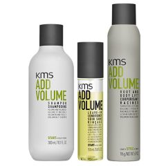 KMS AddVolume Shampoo 300ml, Leave-In Conditioner 150ml & Root and Body Lift 200ml Pack