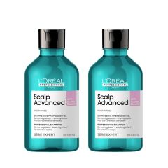 L'Oreal Professionnel Serie Expert Scalp Advanced Anti-Discomfort Dermo-Regulator Shampoo for sensitive scalps 300ml Double