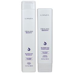 L'ANZA Healing Smooth Shampoo 300ml & Healing Smooth Conditioner 250ml Duo