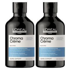 L'Oreal Professionnel Crème Orange-Tones Neutralizing Cream Shampoo for Light to Medium Brown Hair Double