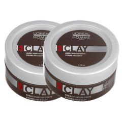 L'Oreal Professionnel Homme Clay - Strong Hold 50ml Double